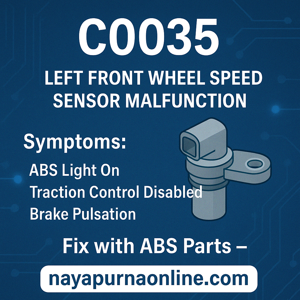 DTC C0035: Left Front Wheel Speed Sensor Malfunction – Symptoms, Fixes & OEM Parts