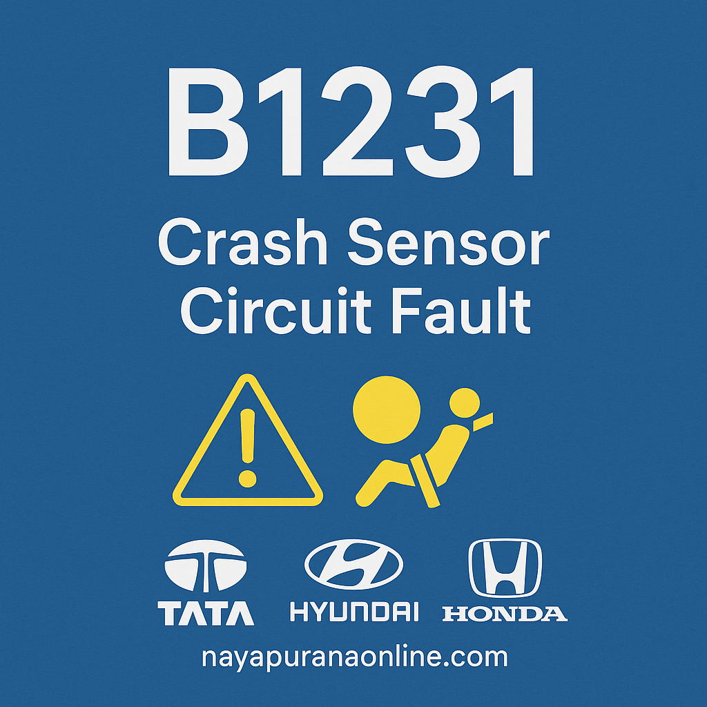 B1231 – Crash Sensor Circuit Fault: Causes, Symptoms & Fixes