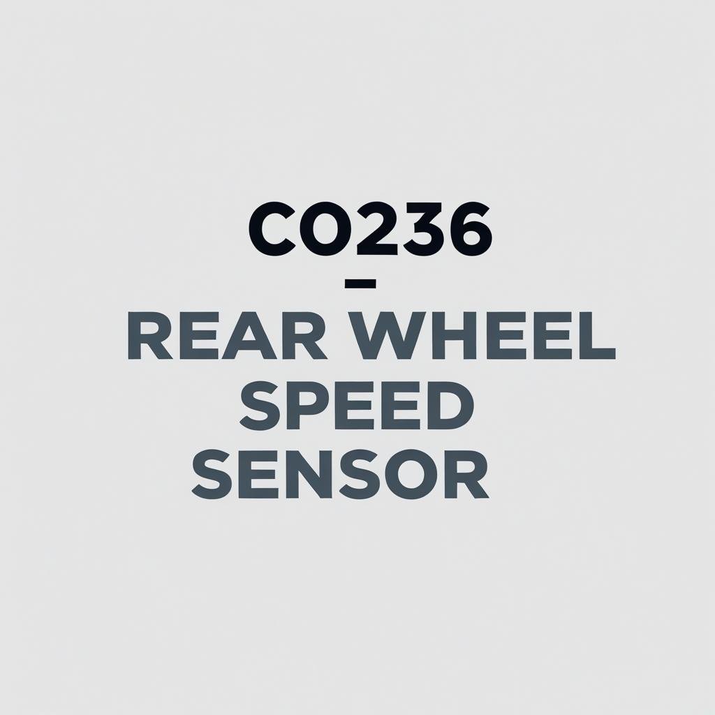 C0236 – Rear Wheel Speed Sensor Circuit Range/Performance: Causes, Symptoms & Fix Guide